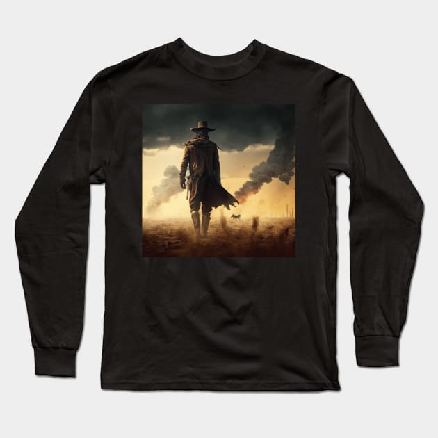 cowboy Long Sleeve T-Shirt by Trontee